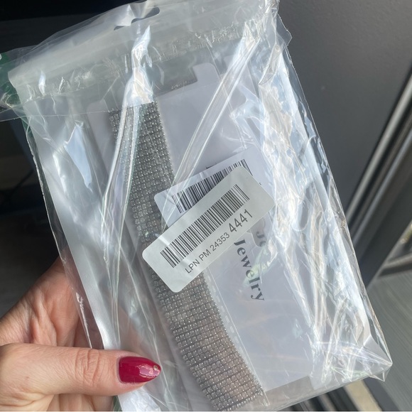 2 Pieces Rhinestone Tassel Choker Necklace Collar Necklaces Tassel Chain - Picture 3 of 3